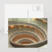 Carte Postale Escalier du Musée du Vatican (Devant / Derrière)