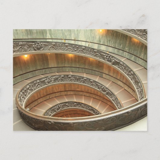 Carte Postale Escalier du Musée du Vatican (Devant)