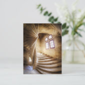 Carte Postale Escalier en colimaçon beige, France (Debout devant)