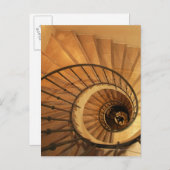 Carte Postale Escalier en spirale (Devant / Derrière)