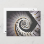 Carte Postale Escalier en spirale (Devant / Derrière)