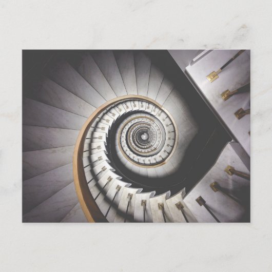 Carte Postale Escalier en spirale (Devant)