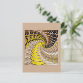 Carte Postale Escalier en spirale de tranches de citron avec des (Debout devant)