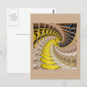 Carte Postale Escalier en spirale de tranches de citron avec des (Devant / Derrière)