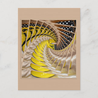Carte Postale Escalier en spirale de tranches de citron avec des