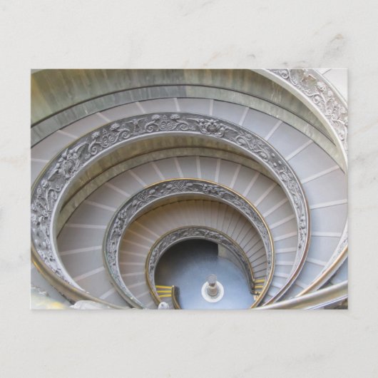 Carte Postale Escalier Spiral (Devant)