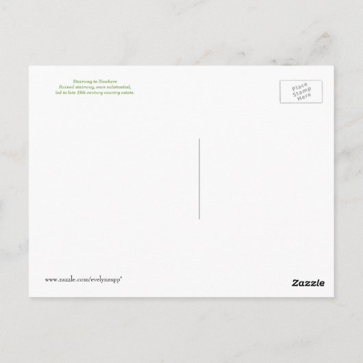 Carte Postale Escalier vers nulle part (Dos)