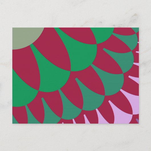 Carte Postale Escaliers aux fraises (Devant)
