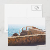 Carte Postale Escaliers Dans La Mer (Devant / Derrière)