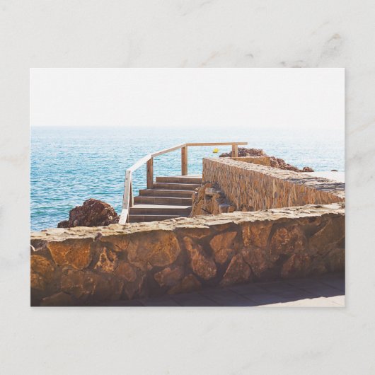 Carte Postale Escaliers Dans La Mer (Devant)