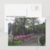 Carte Postale Escaliers Menant Vers Le Bâtiment Bio-Médicale À (Devant / Derrière)