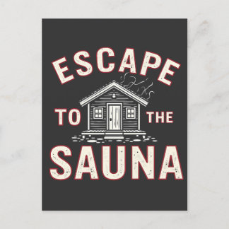 Carte Postale Escape to the Sauna Drôle Spa Day Les amateurs de 