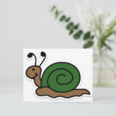 Carte Postale escargot (Debout devant)