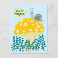 Escargot de Whimsical sur Magic Mushroom Cute CUST