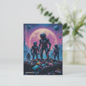 Carte Postale "Escouade de Recherche Ω" (Debout devant)