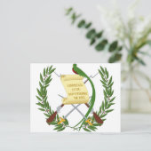 Carte Postale Escudo de armas de Guatemala - Armoiries (Debout devant)