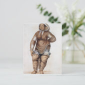 Carte Postale Eskimo femme et bébé (Debout devant)