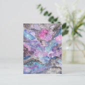 Carte Postale Espace Art aquarelle Galaxy (Debout devant)