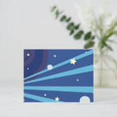 Carte Postale Espace bleu (Debout devant)