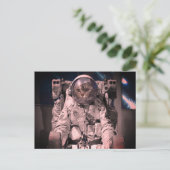 CARTE POSTALE ESPACE CAT ASTRONAUT (Debout devant)