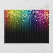 Carte Postale Espace coloré Rainbow Stars (Devant)
