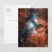Carte Postale Espace de cluster géant Nebula Star (Devant / Derrière)