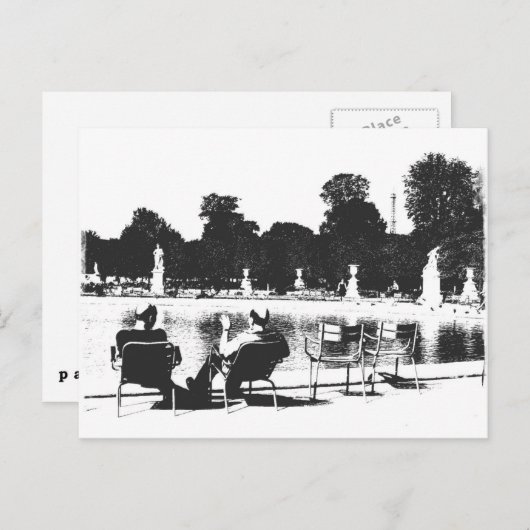 Carte Postale Espace de discussion : Paris (Devant / Derrière)