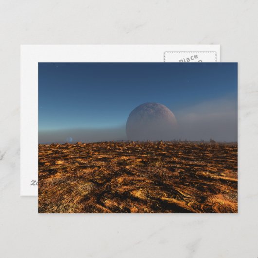 Carte postale Espace désert (Devant / Derrière)