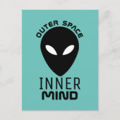 Carte Postale Espace Extérieur Inner Mind, Alien Extraterrestre (Devant)