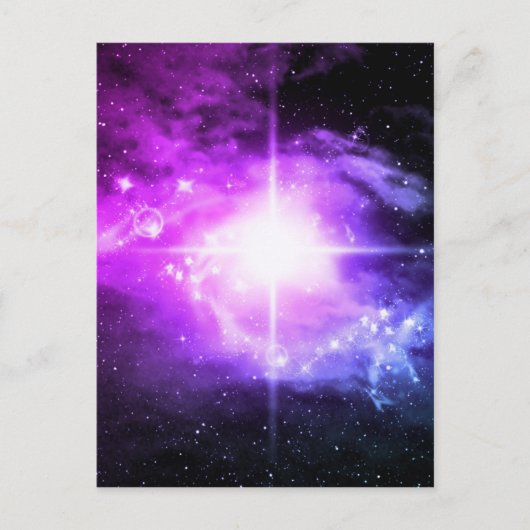 Carte Postale Espace externe pourpre (Devant)