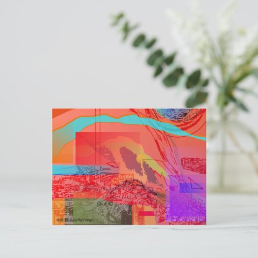 Carte postale Espace extra-atmosphérique Abstrait (Debout devant)