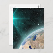 Carte Postale Espace extra-terrestre (Devant / Derrière)