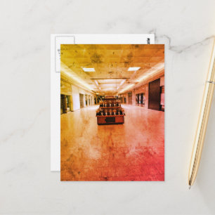 Carte Postale Espace Liminal de Bonbons de Centre Commercial Aba