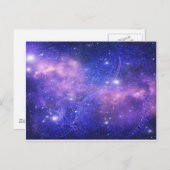 Carte Postale Espace profond bleu (Devant / Derrière)