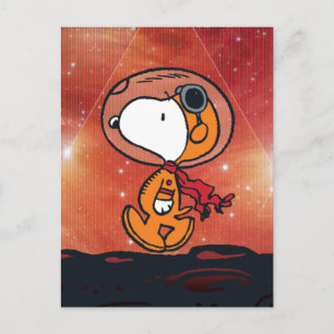 Carte Postale ESPACE   Snoopy Geometry Moon Walk