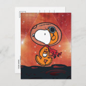 Carte Postale ESPACE | Snoopy Geometry Moon Walk (Devant / Derrière)
