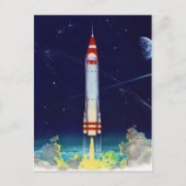 Carte postale Espace vintage (Devant)