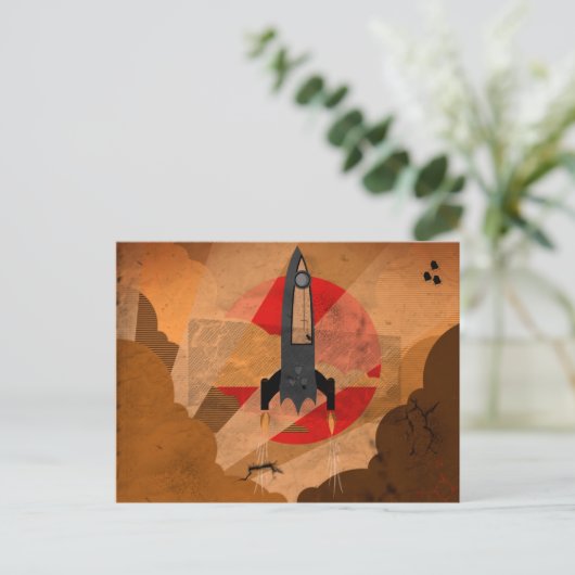 Carte Postale Espace vintage (Debout devant)