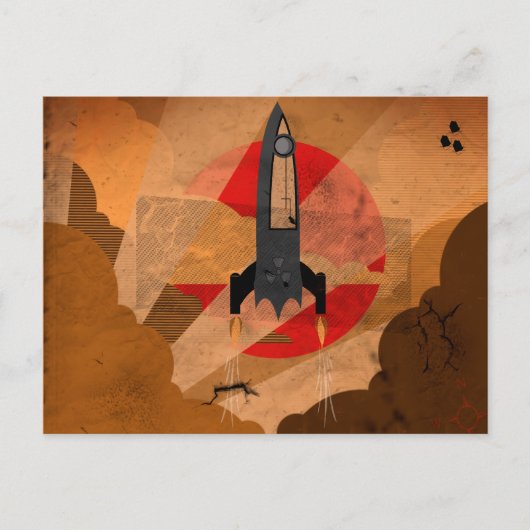 Carte Postale Espace vintage (Devant)