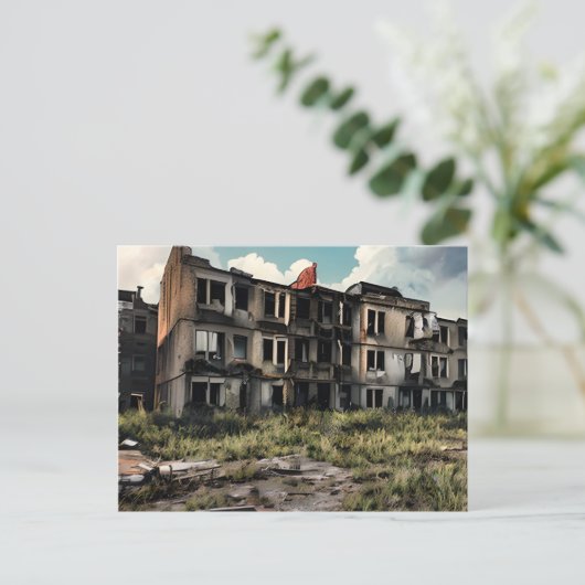 Carte Postale Espaces perdus | Bâtiments apocalyptiques après ab (Debout devant)