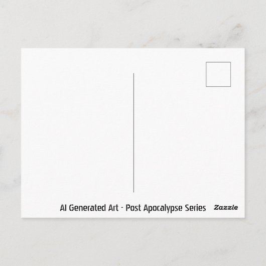 Carte Postale Espaces perdus | Bâtiments apocalyptiques après ab (Dos)