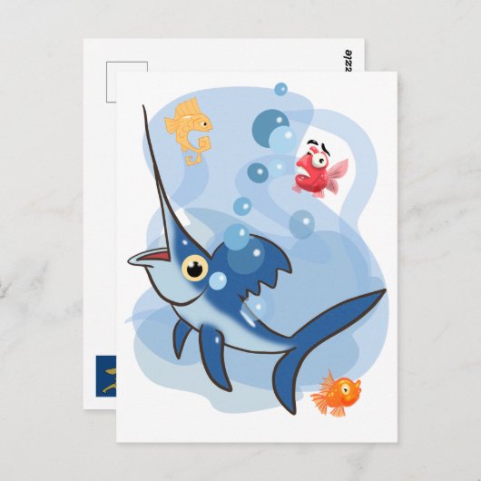 Carte Postale Espadon (Devant / Derrière)