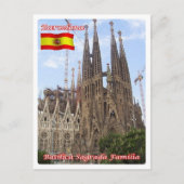 Carte Postale Espagne - Barcelone - Basilique Sagrada Familia - (Devant)