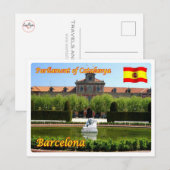 Carte Postale Espagne - Barcelone - Parlement de Catalogne - (Devant / Derrière)
