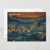 Carte Postale Espagne Barcelone Tourisme Vintage voyage Ajouter  (Devant / Derrière)