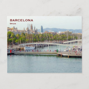 Carte Postale Espagne Barcelone Tourisme Vintage voyage Ajouter 