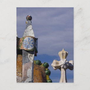 Carte Postale Espagne, Catalogne, Barcelone. Casa Batllo (1906).