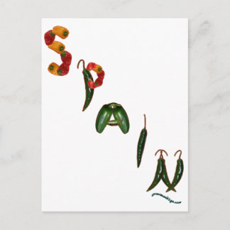 Carte Postale Espagne Chili Peppers