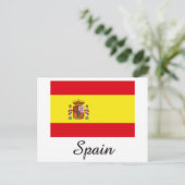 Carte Postale Espagne - Conception du drapeau (Debout devant)
