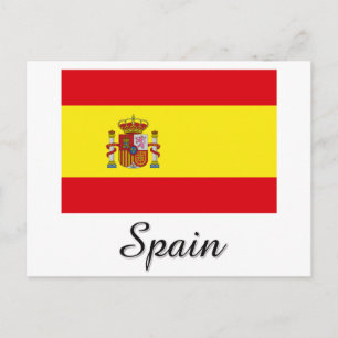 Carte Postale Espagne - Conception du drapeau